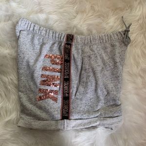 SOLD!!! VS Pink Bling Boyfriend Shorts